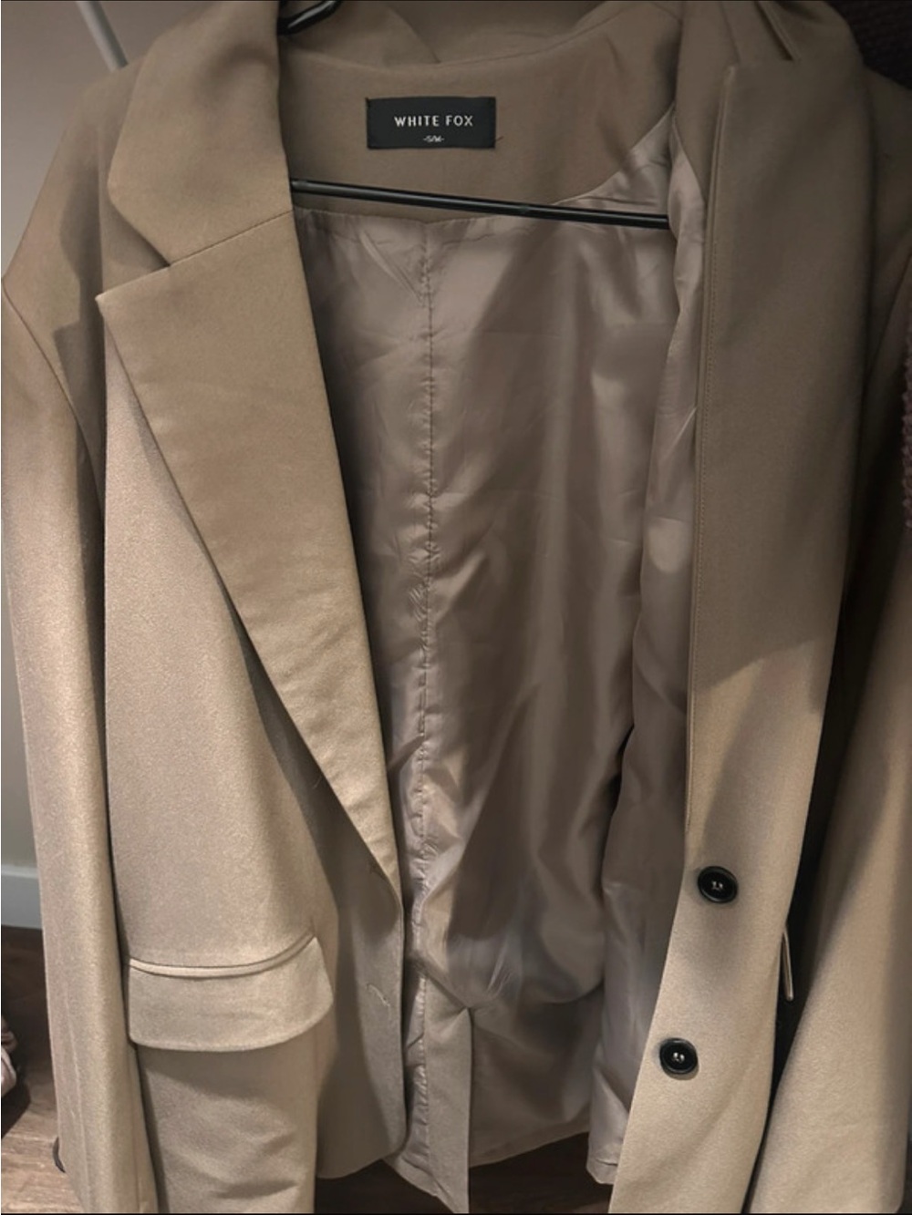 White Fox tan blazer